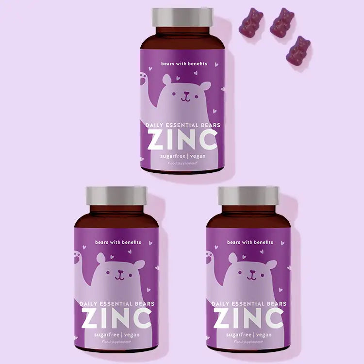 2-month treatment of Zinc daily essential vitamins for hair, skin and nails.